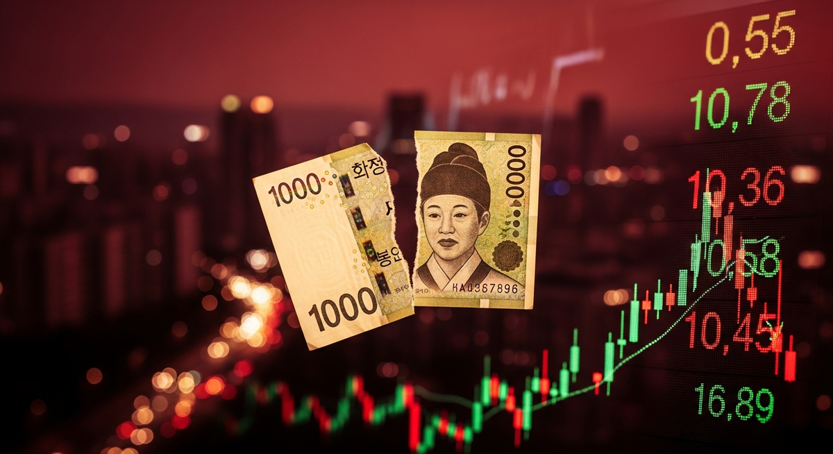 韓圜狂貶逼近1540兌一美元 恐釀經濟結構性危機