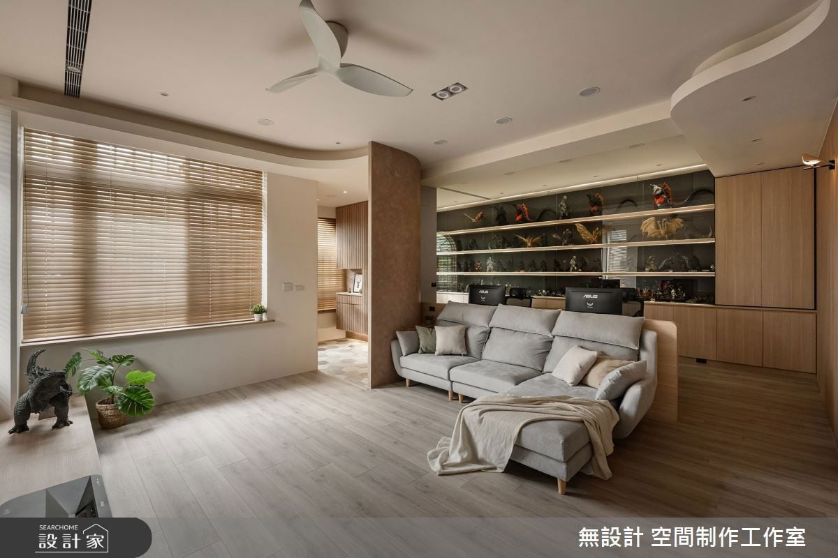50 坪透天別墅蛻變為休閒度假宅！老透天以溫潤木質為基調，多元場域規劃...