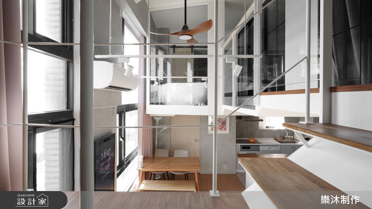 3大設計技巧破解小坪數居宅的狹隘！小家庭入住樓中樓盡享充沛日光