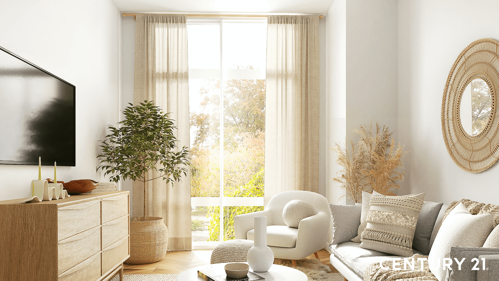 最常見的窗簾類型：折景簾（Pinch Pleat）（圖片來源_21世紀不動產）