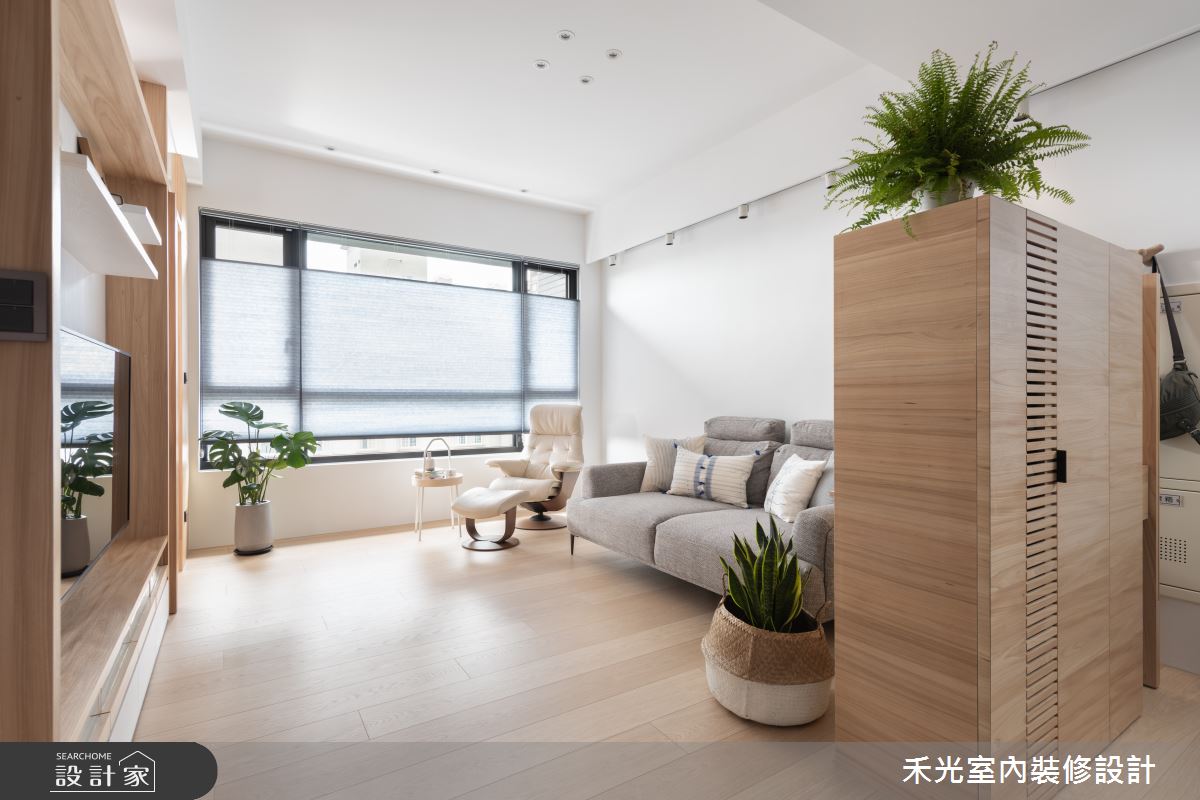 怦然心動收納術 + 洞洞板 + 玻璃摺疊門！用植栽無印風打造23坪清新空氣宅