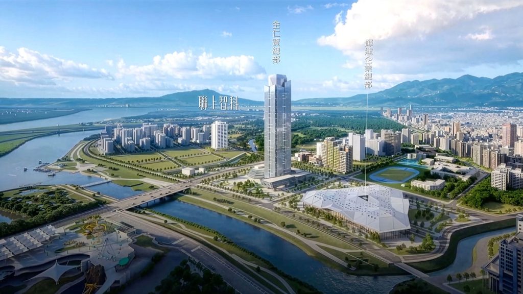 輝達福國路護國大道成形聯上智科同軸AI廊道第一排