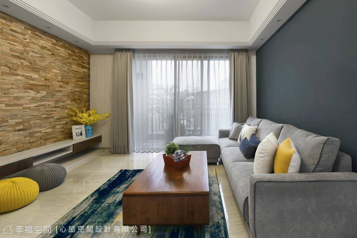 灰藍調的慵懶旋律｜休閒多元｜25坪｜3房、2廳、2衛