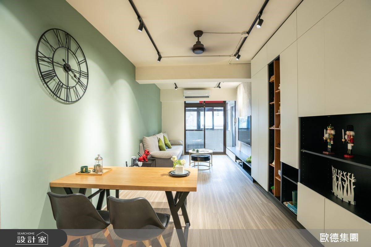 二進式玄關是貓咪眺望台！多合一機能櫃、專屬更衣室成為輕工業風的住宅亮點