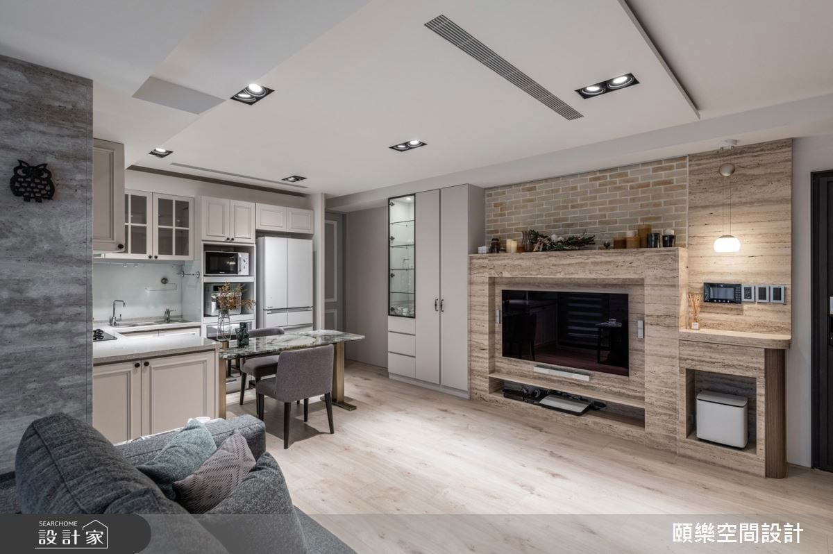 打開15坪的生活質感，美式風度假小宅，擁有泡澡浴缸與城市露台的完美比例