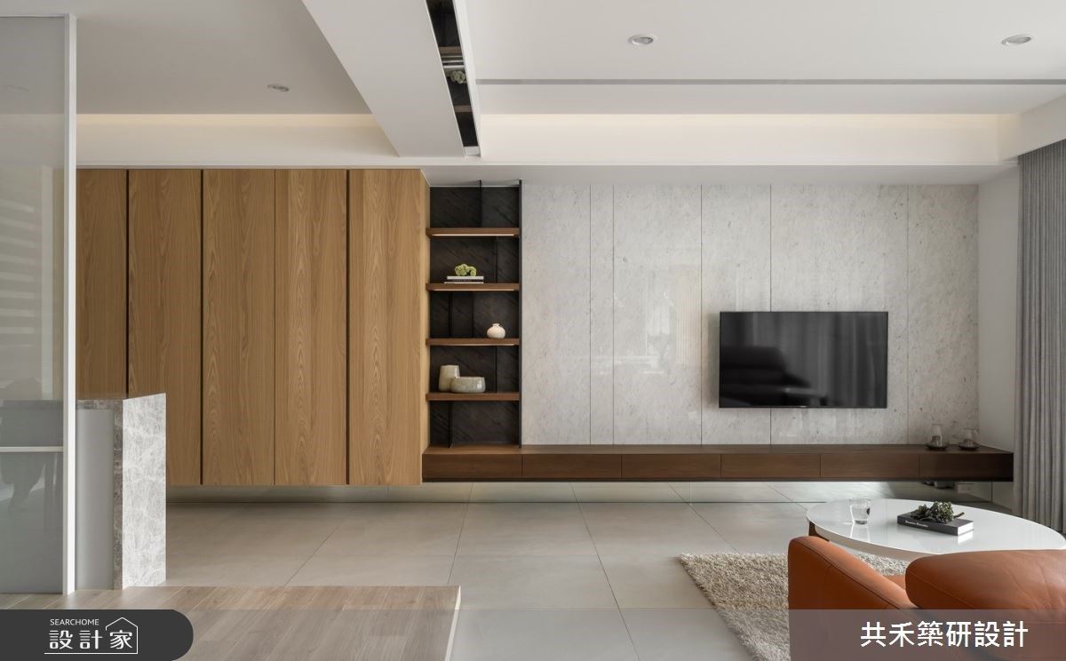 預售屋客變開闊空間感，木質調現代風讓長久耐看、舒適生活！