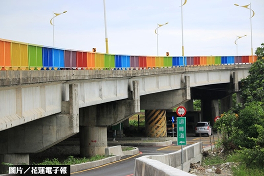 花蓮新生橋迴轉道　月中開放