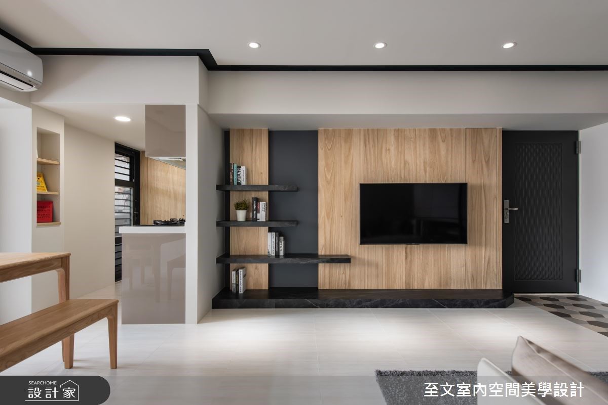 在30年老屋玩線條遊戲，簡單空間也變有趣