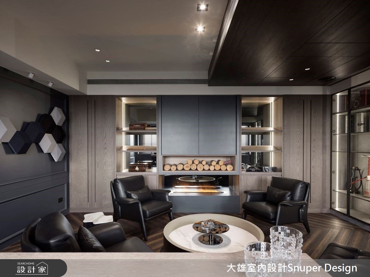 如同走進電影故事！質感現代宅私藏雪茄室、Mini Bar，獻上魅力儀式感！