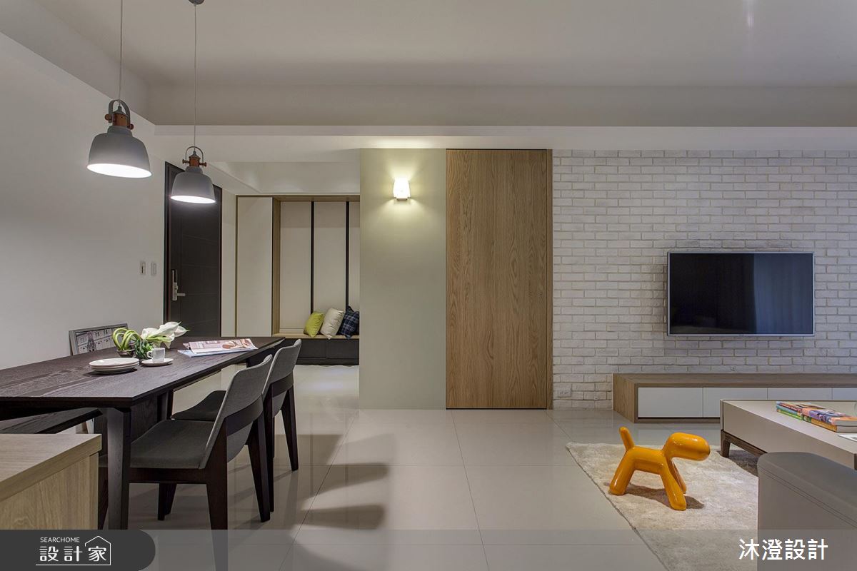 66坪甜蜜成家！ 灰綠色與文化石引出北歐風精采