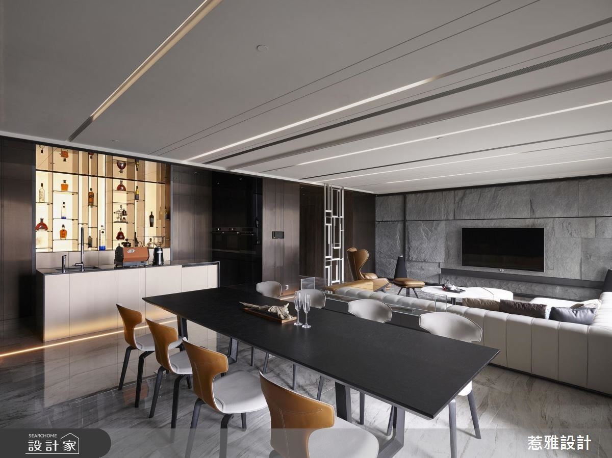 低調靜斂的空間，以光玩味奢華情調