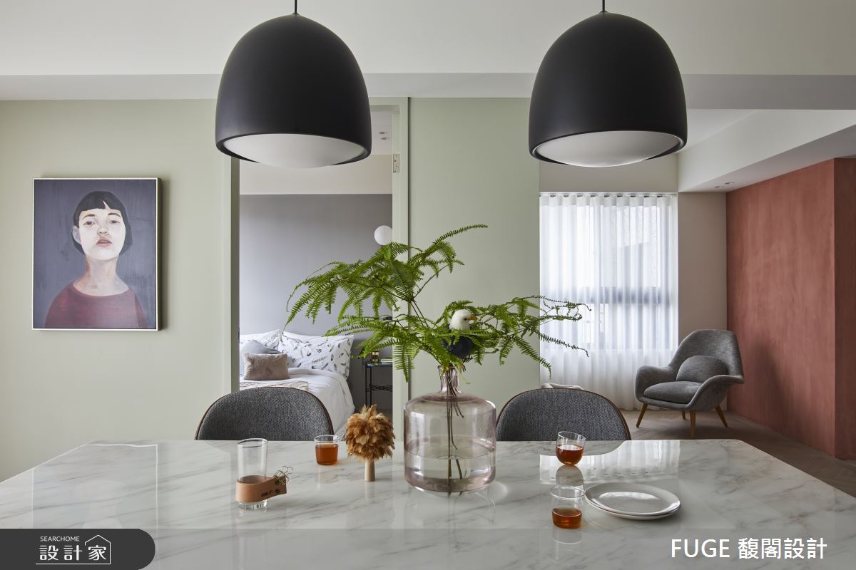 22坪三房兩廳的空間放大術！臥房還用這招讓1房變2房