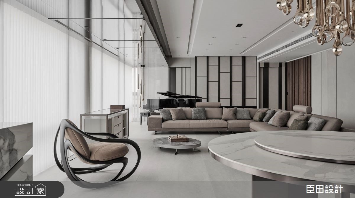 大篇幅留白的現代豪宅美學！坐享視聽室、更衣間與私人酒窖的高質感體驗