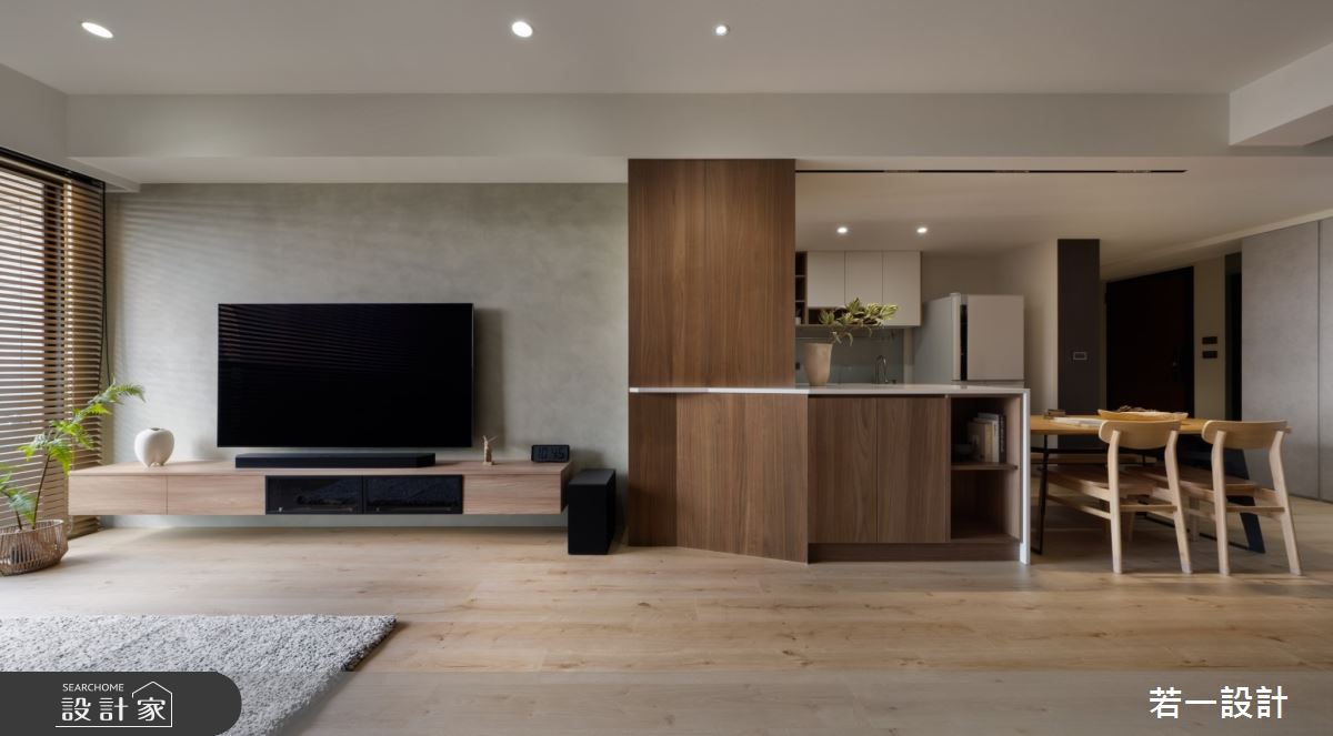 28坪溫潤感日式宅！以開放式設計+人文書牆，讓生活回歸悠悠慢慢