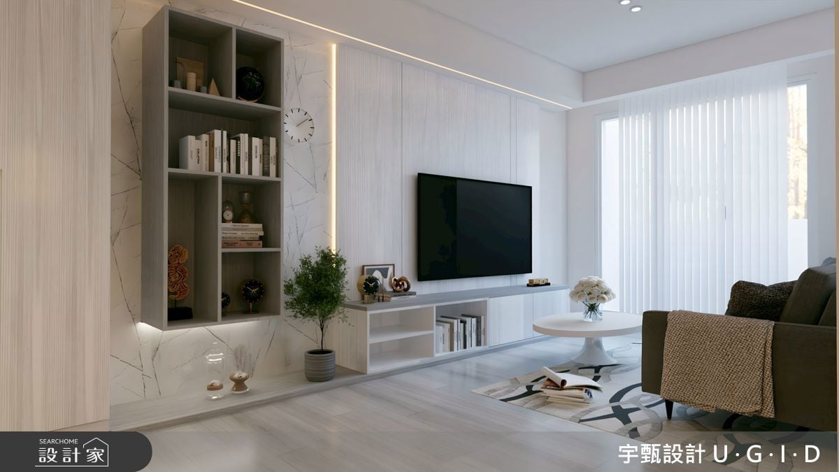 15 坪規劃兩房零壓迫！懸浮收納和二進式設計，光感放大術建構空間感與機...