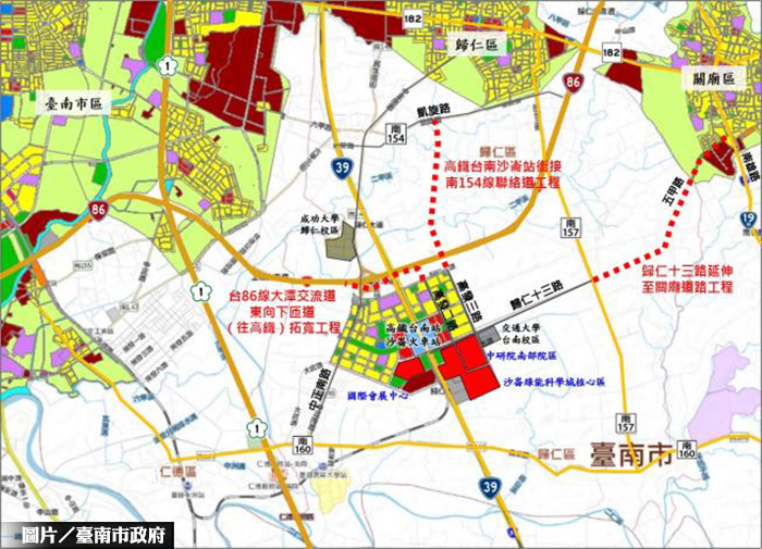 台南高鐵特區 將增設大潭交流道匝道