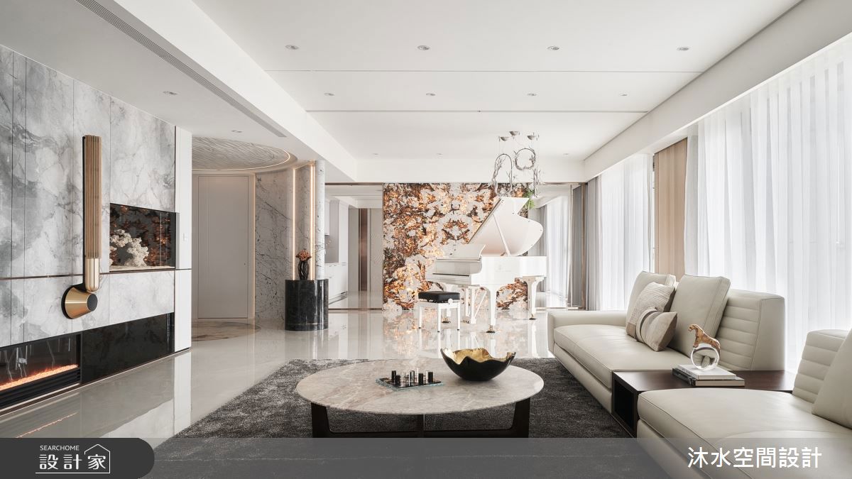 光影流動、藝術質感的台北之星雙拼白金宅，高端客製三代成員需求，形成...