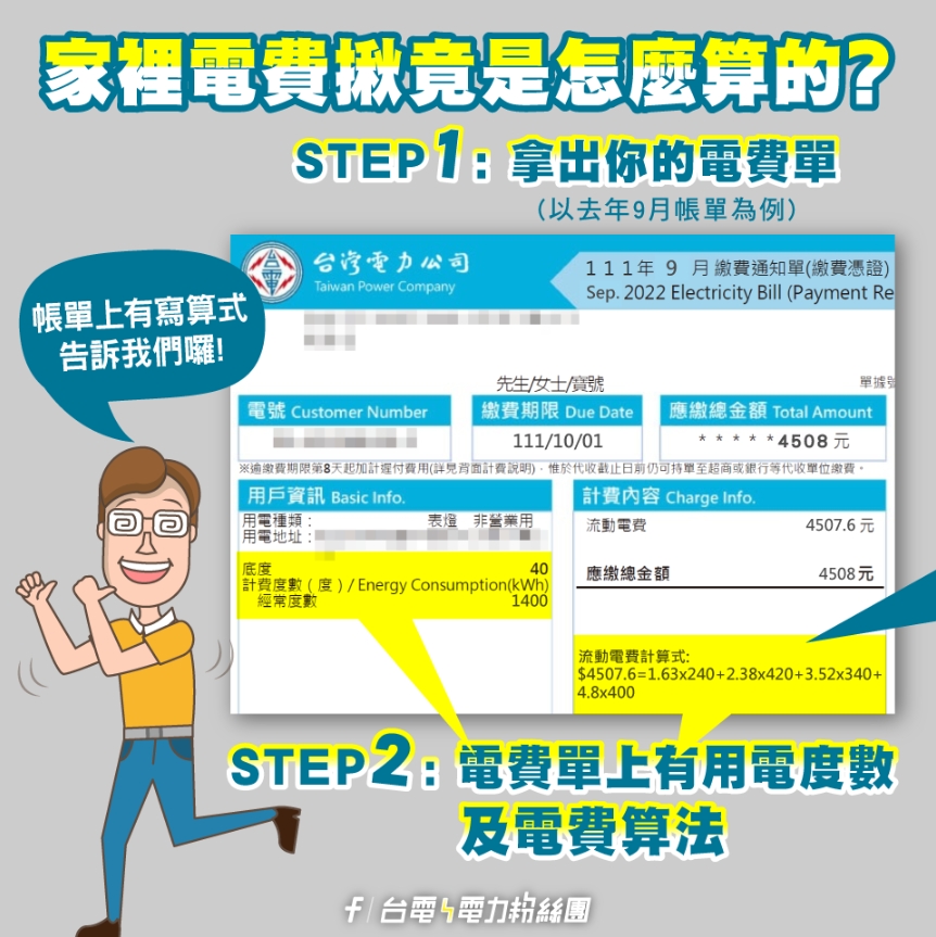 「電費與時段有關」假的！台電忍不住再闢謠 2圖揭計算公式