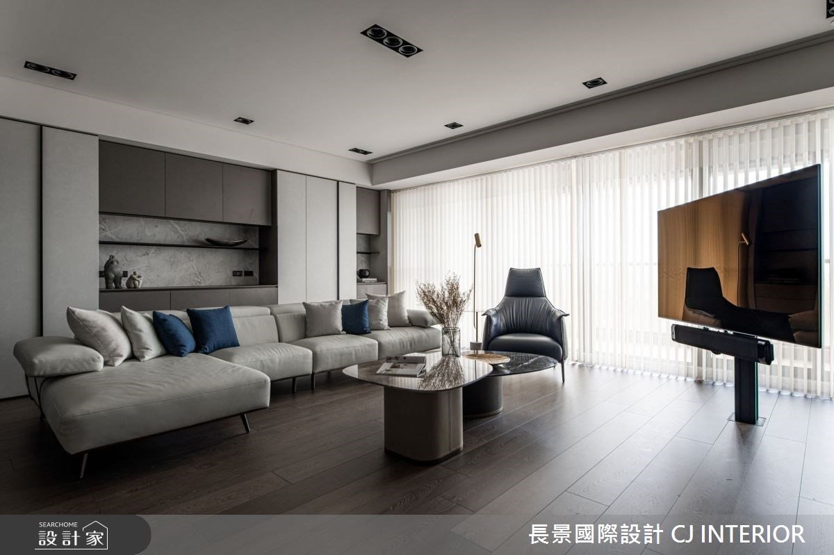 簡約現代風進駐百坪四口親子宅！以中性黑白灰、隱藏收納體現從容感受