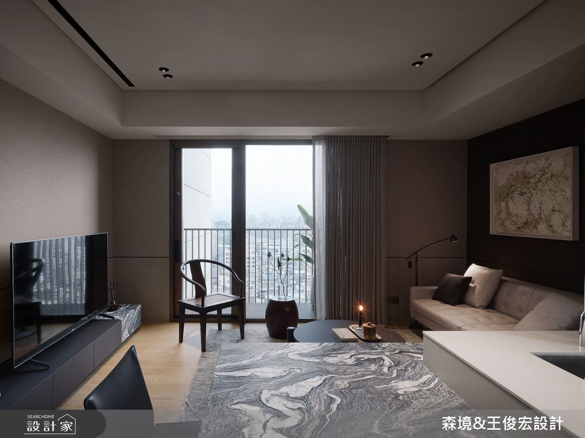 石材中島展現小豪宅精緻度！精選材質與內斂色調，創造美學小宅經典風範