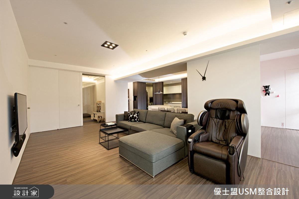 中古屋變身簡約雙併宅！精準比例的完美呈現