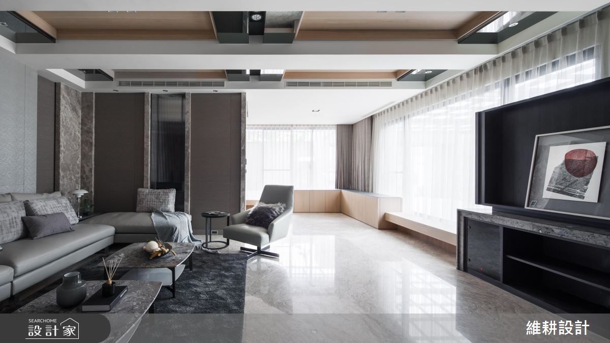 簡約線條 x 原質肌理 透天別墅的現代風洗鍊風韻
