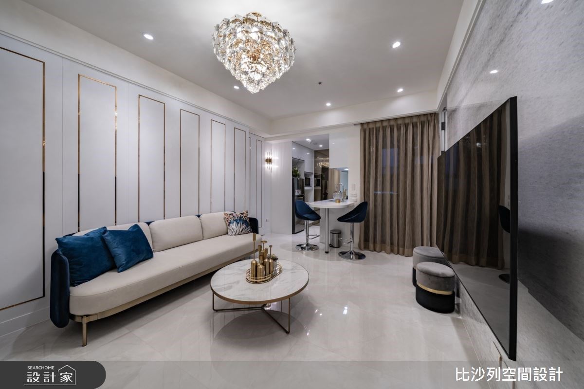 不到 30 坪，也能享受奢華豪宅！隱藏動線、延伸吧台，跳脫新古典的空間想像