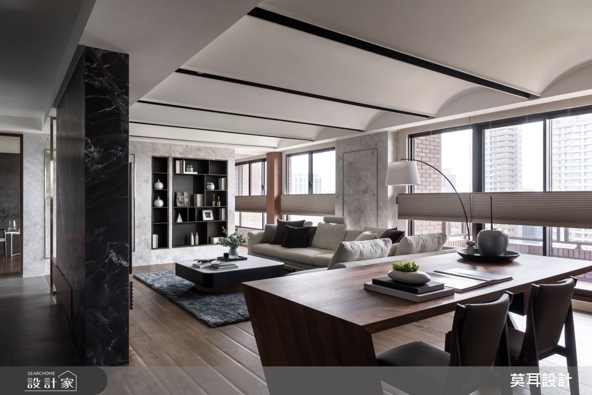 藝術建材 X 流暢動線！現代風大宅的退休好視野