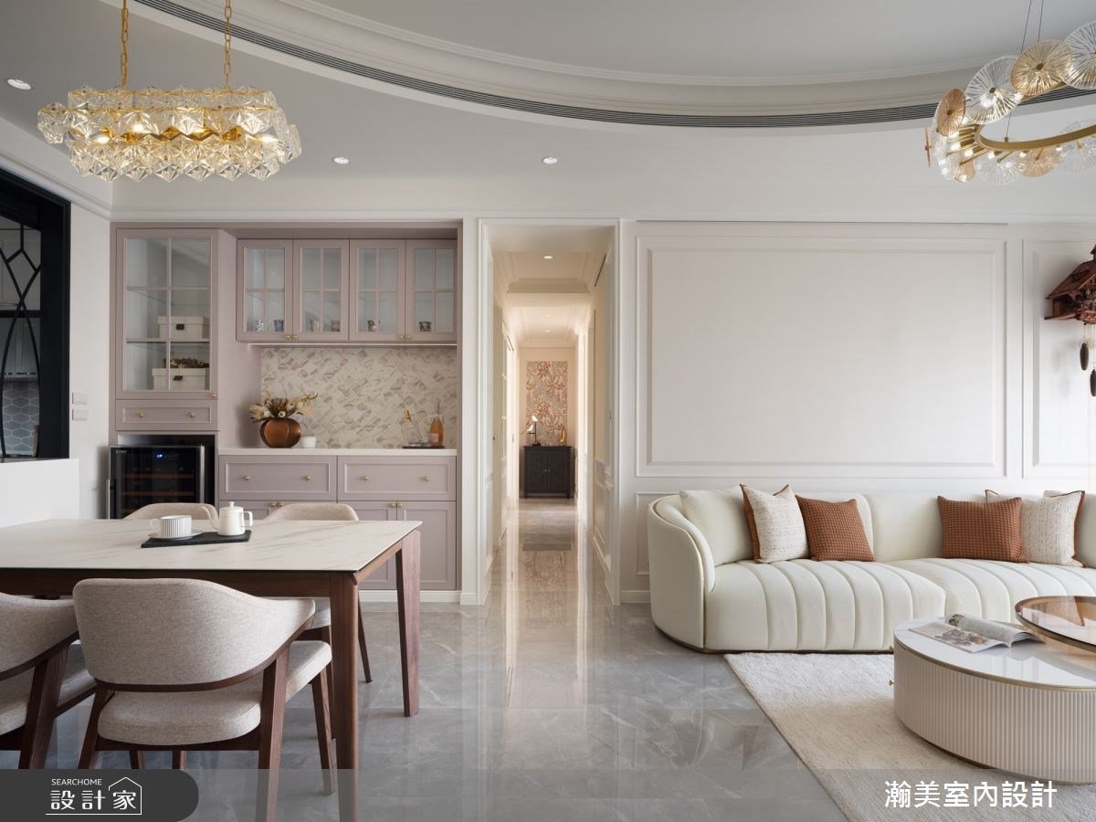 輕抹一道溫柔圓弧！描摹典雅恬謐的美式宅，共譜輕盈迷人的圓舞曲！