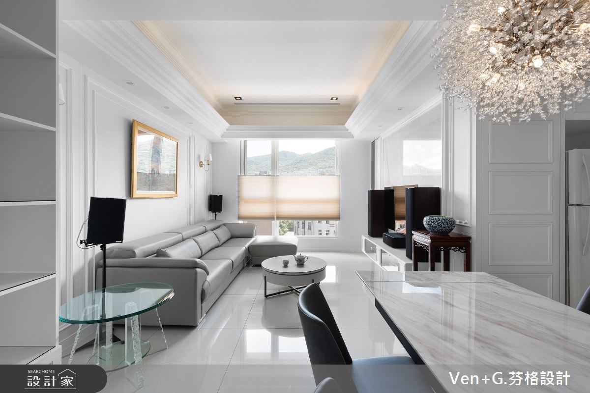 入住 22 坪純白系輕美式家居，絕美窗景詮釋低調奢華退休宅