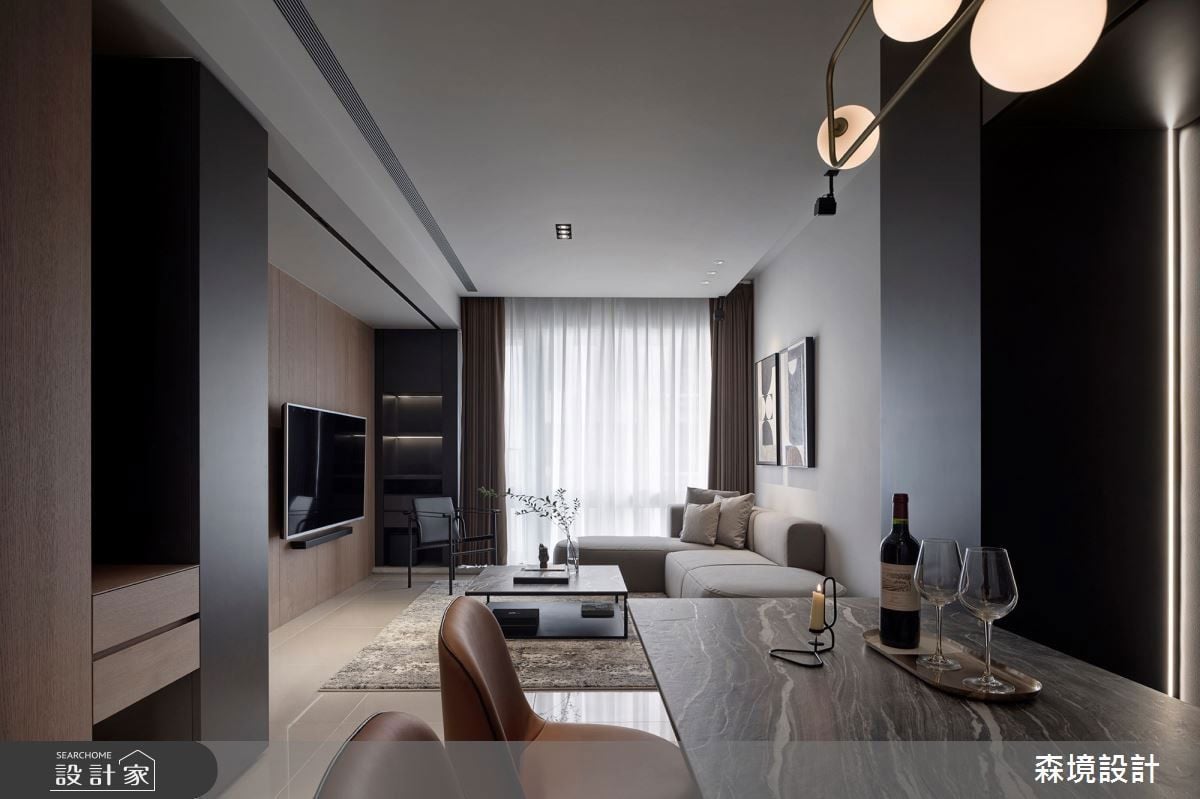放進生活的無限歡樂！在 22 坪沉穩有型現代風居家，開啟時髦派對模式！ 