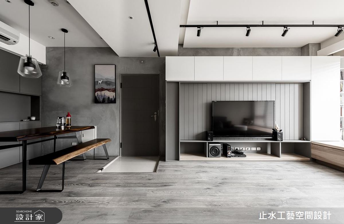 隱藏式美學 X 低彩度配色！打造簡潔舒適工業宅