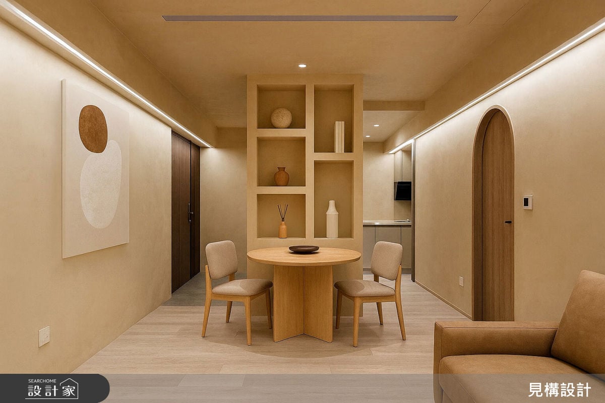 台北文山 20坪中古小宅翻新!暖色交織的侘寂禪居，打造專屬兩人的靜謐宅