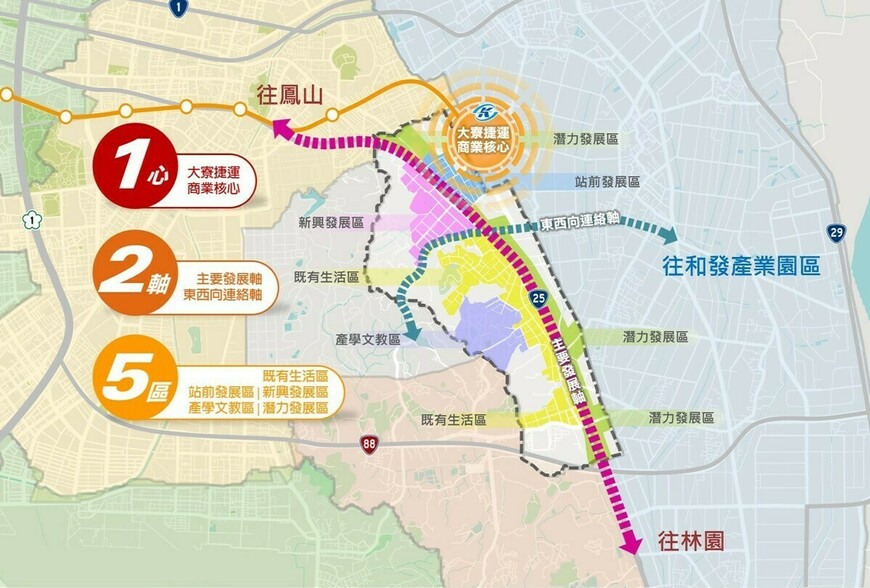 國道7號帶動轉型 高雄大寮啟動10年最大都市計畫檢討