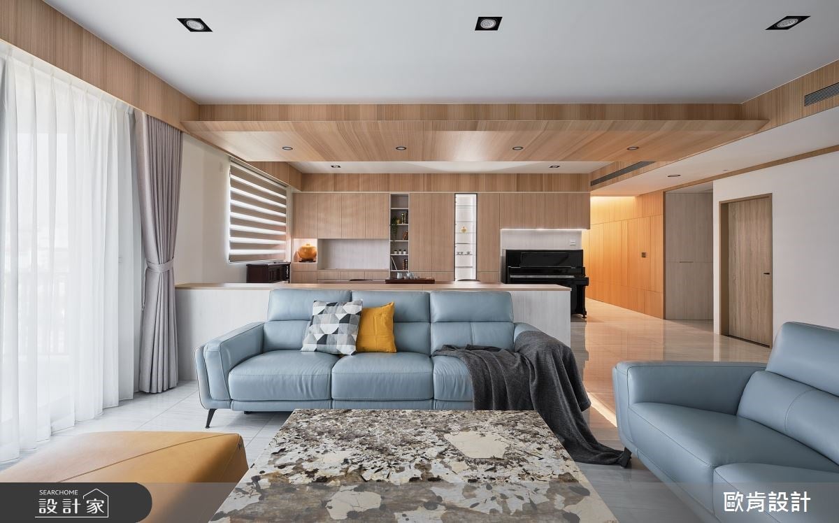 以茶室作為新家開場！玻璃拉門取代傳統隔間，73 坪北歐風全齡宅擁抱多元...