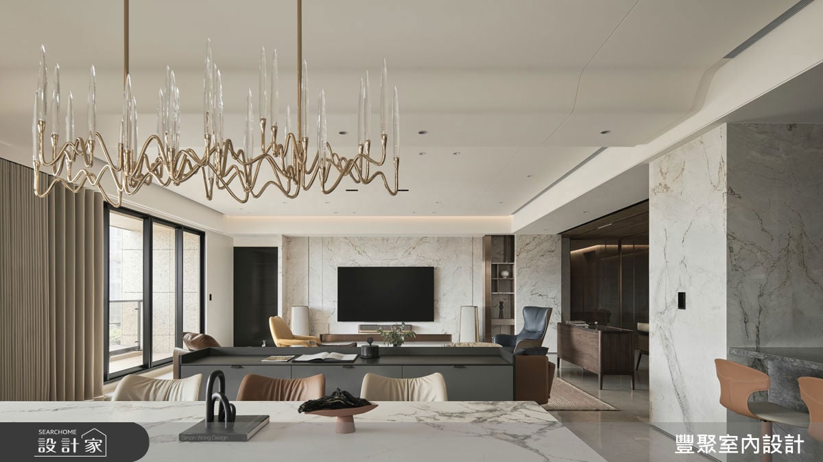 108坪奢華風單身豪宅，精選奢石與動線調整營造質感生活