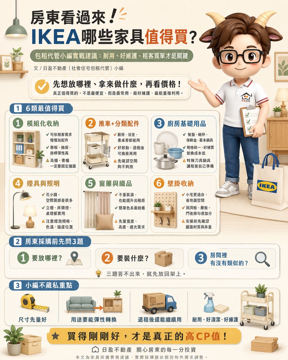 房東看過來！IKEA哪些家具真的值得買？小編實戰建議：耐用、好維護、租...