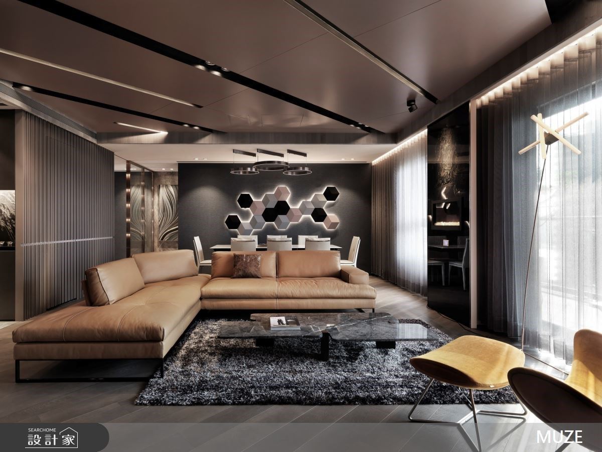 陽台坐享高樓視野、浴室飽覽河岸夜景！高質感現代風豪宅內外兼備