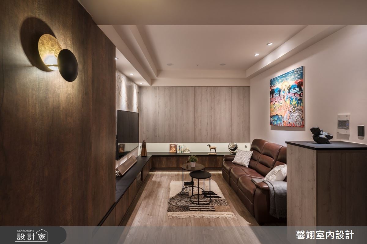 25坪現代宅以英倫意象加上拼圖概念，為全家人拼出如同度假的舒適品味宅