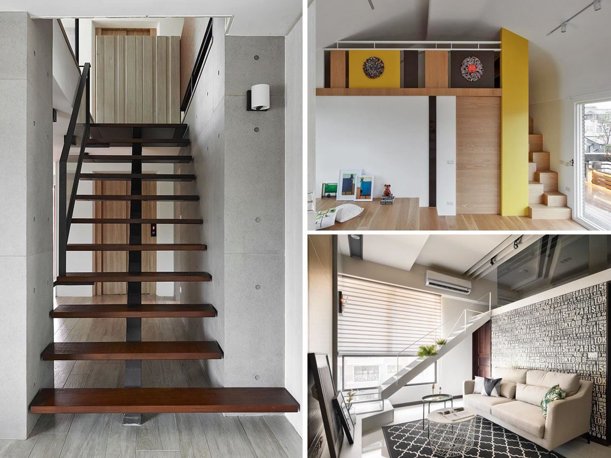 大小坪數通吃的樓梯設計，13個收納 X 夾層兼顧的精選案例