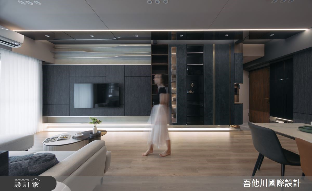 25坪新成屋日光穿透在深邃的現代居家之間，圍塑媲美飯店的時尚質感宅