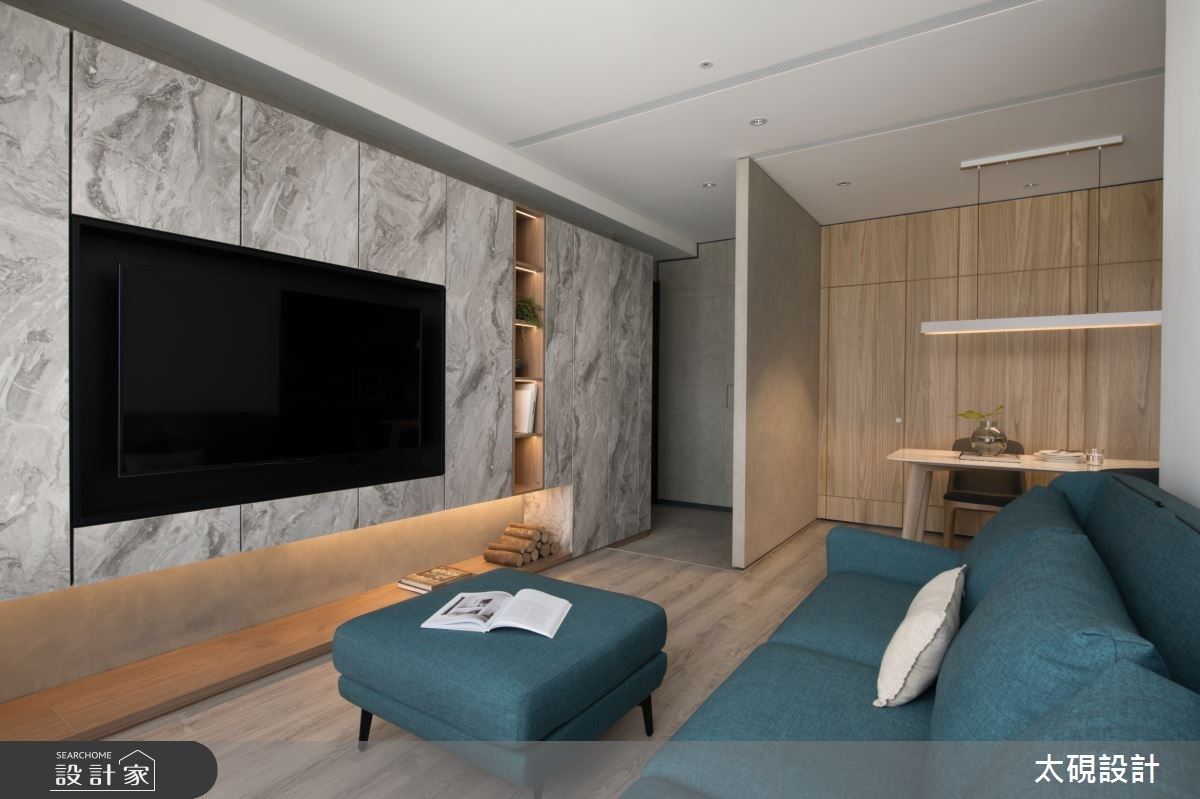 用設計化解風水疑慮！善用樂土、湖水綠讓23坪現代親子宅暖心加倍