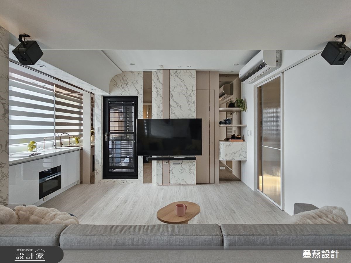 16坪度假宅空間雖小五臟俱全，不僅坐擁兩房配置還有獨立玄關與高規格廚具!