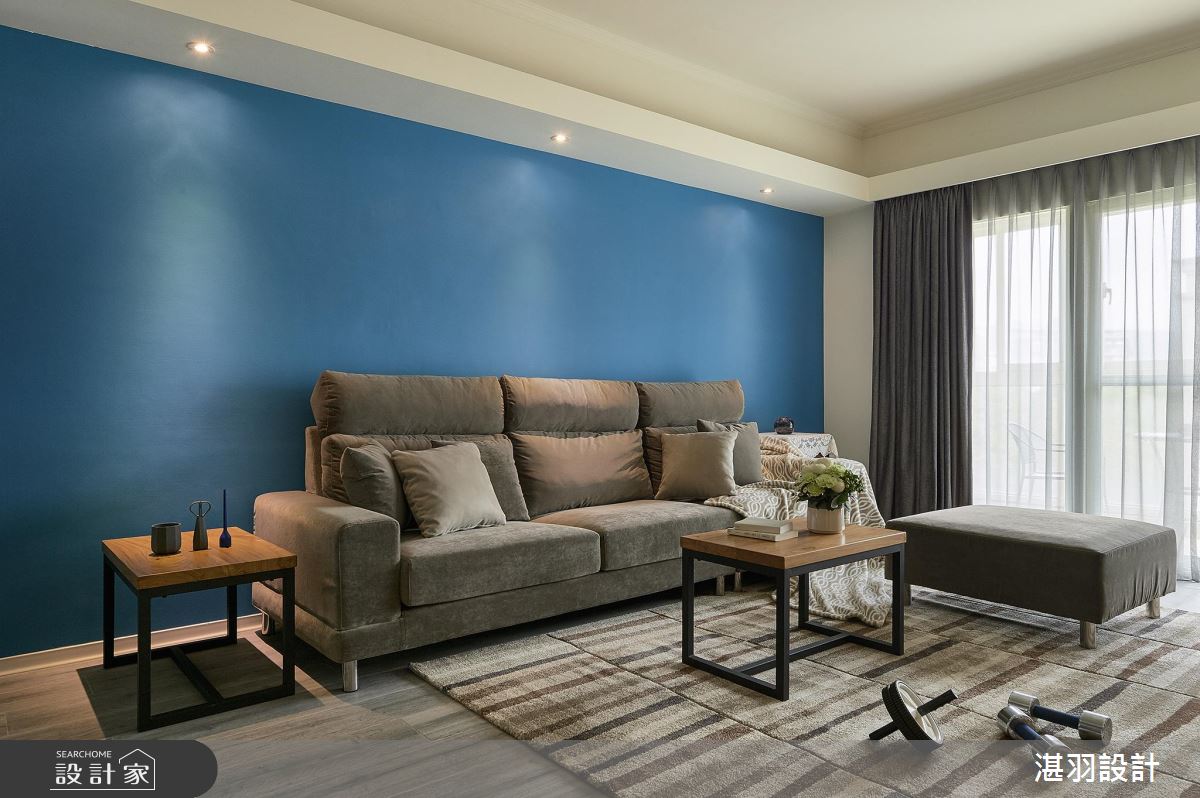 不到百萬！ 4 精省要點打造單身貴族的 34 坪海洋藍公寓