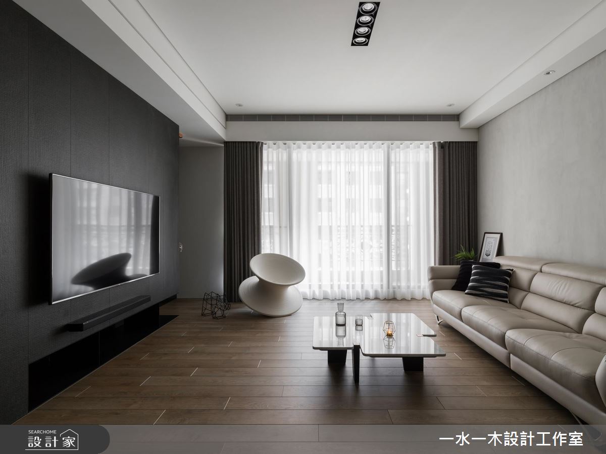 穿透內心的光感 溫暖39坪黑白灰的簡單俐落
