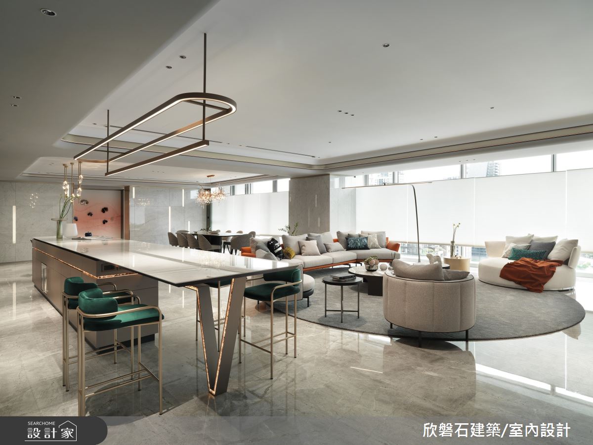 97 坪毛胚訂製時尚奢華豪宅！寬敞空間融入細緻美學細節，創造年輕姐弟共...