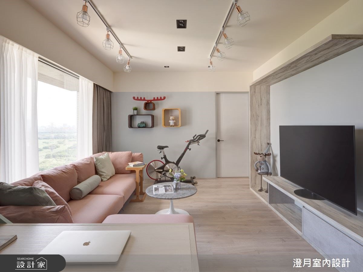 粉嫩莫蘭迪色的北歐風親子宅！以全心信任，激盪富含魅力的溫馨場景