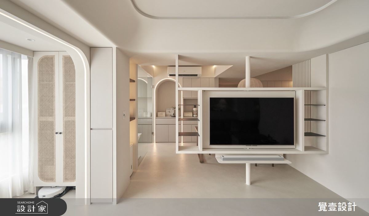 32坪台北市區老屋時尚轉變！妝點奶茶裸色調的韓系簡約風，輕鬆維持唯美...