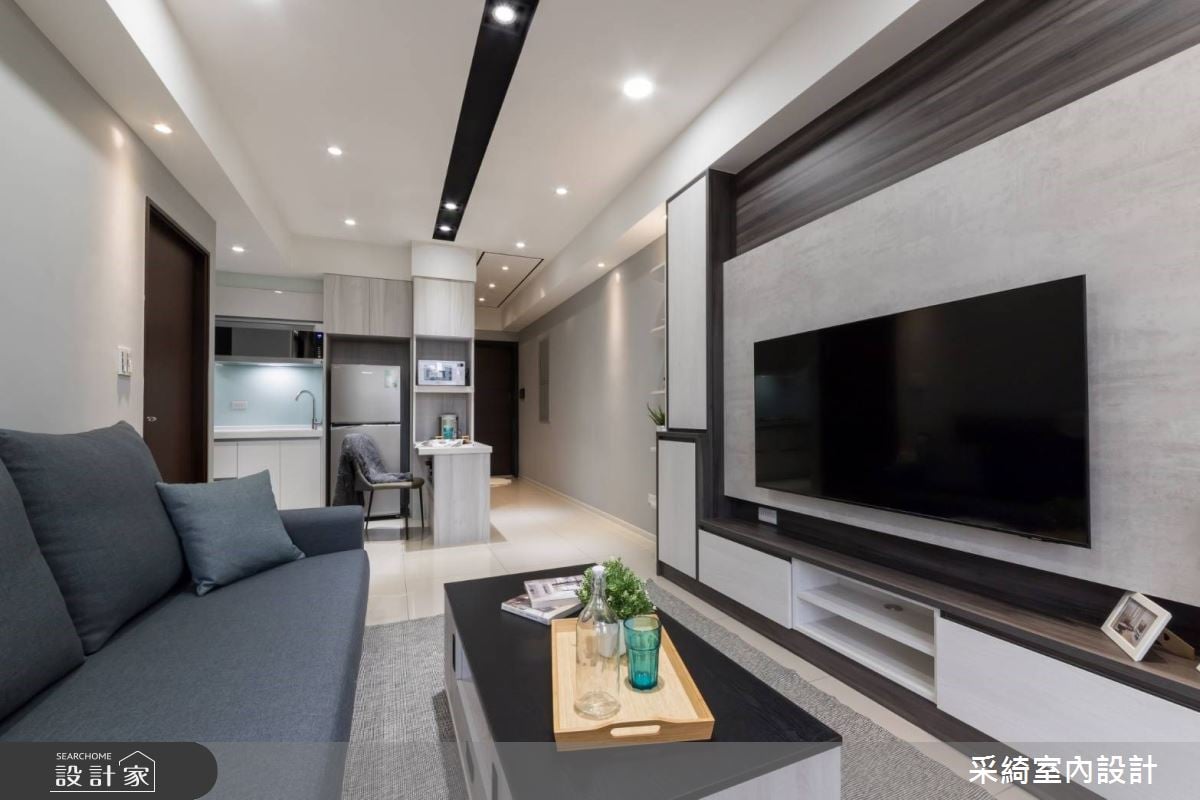 控管裝潢預算分配，實現具有豐富收納和廚房電器櫃的時髦16坪美宅！