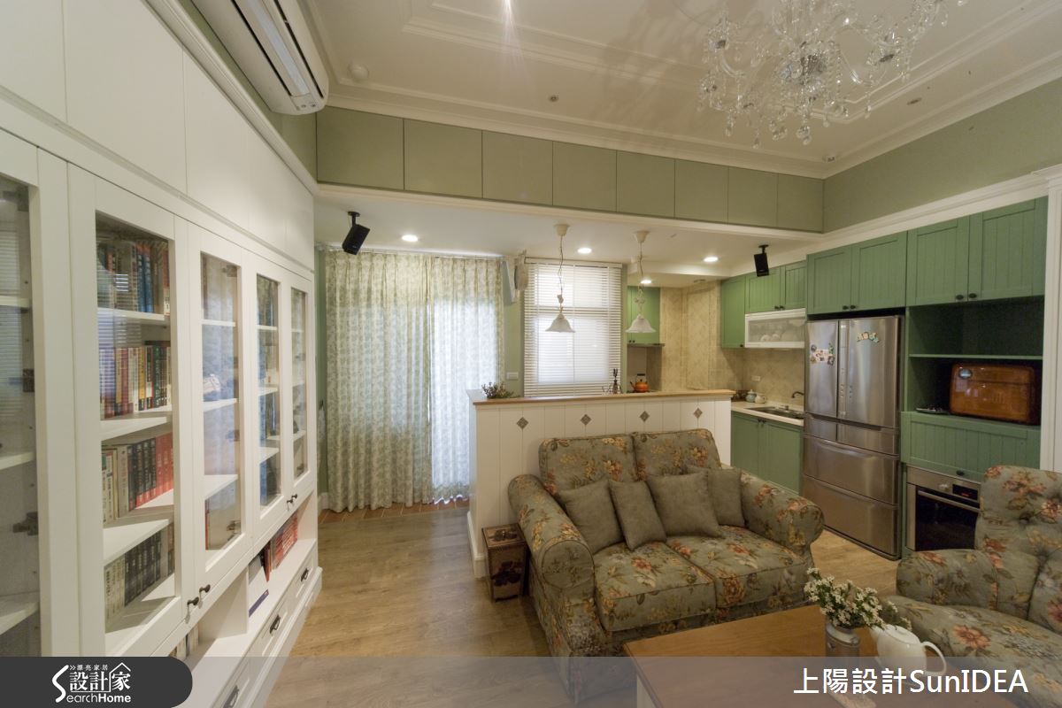  15 坪甜美蘋果綠夾層 打造我們的專屬秘密基地